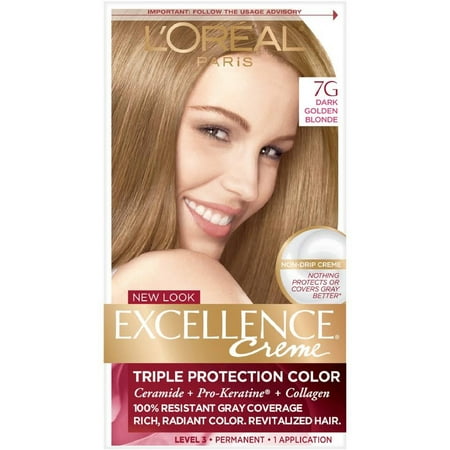 L Oreal Paris Excellence Creme Haircolor Dark Golden Blonde 7g