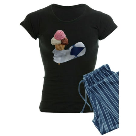 

CafePress - Power Rangers Holding Ice Crea - Women s Dark Pajamas