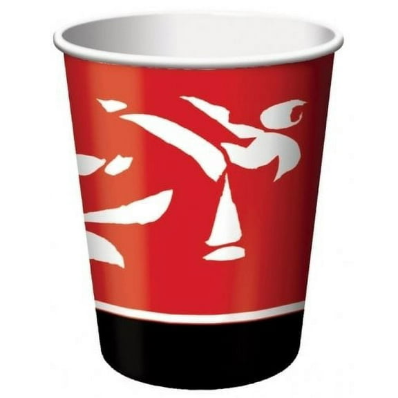 Martial Arts 'Black Belt Birthday' 9oz Paper Cups (8ct)