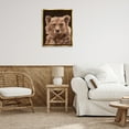 thumbnail image 3 of Stupell Industries Fluffy Bear Cub Animals Painting Gold Floater Framed Canvas Art Print Wall Art, 25 x 31, 3 of 10