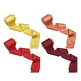 thumbnail image 2 of Tachiuwa 4 Pieces Ribbon Fringe Silk Ribbon Bow Making 5 Yards Home Decoration Windows Wedding Invitations Christmas Ribbon yellow, 2 of 10