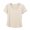 Beige, variant on Womens T-Shirts Solid Color Square Neck Short Sleeve Loose Casual Tops Summer Everyday Tees