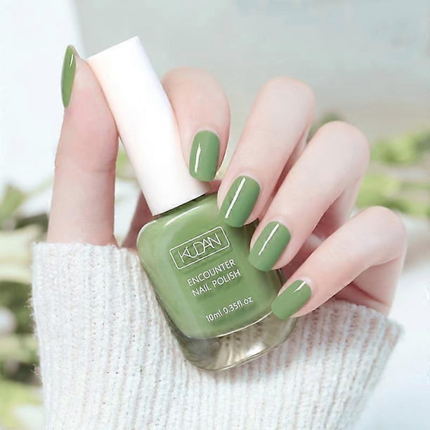 10ml Matte Waterproof No-bake Nail Polish Nail Art Tearable Quick Dry Normal Without