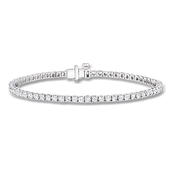 Ross-Simons 3.30 ct. t.w. Lab-Grown Diamond Tennis Bracelet in Sterling Silver, Women's, Adult