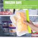 thumbnail image 5 of Bolsas reutilizables para almacenar alimentos Qinline, paquete de 10 unidades, 2 litros, 4 sándwiches y 4 aperitivos, 5 of 7