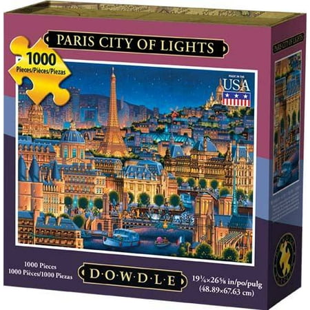 Dowdle Jigsaw Puzzle - Paris City of Lights - 1000 (Best Light For Jigsaw Puzzles)