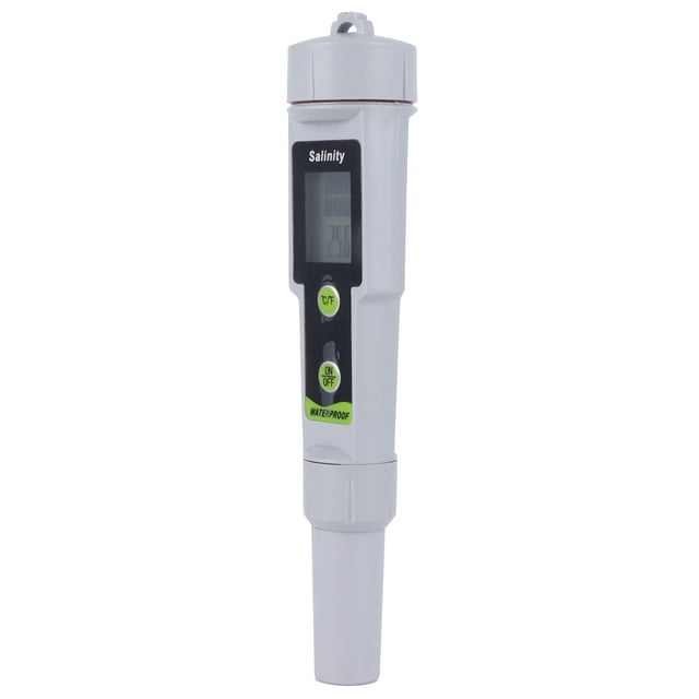 Salinity Tester, Portable Salinity Test Pen 0-199.9 Ppt Lightweight for Drinking Water Laboratories for Swimming Pools Fisheries