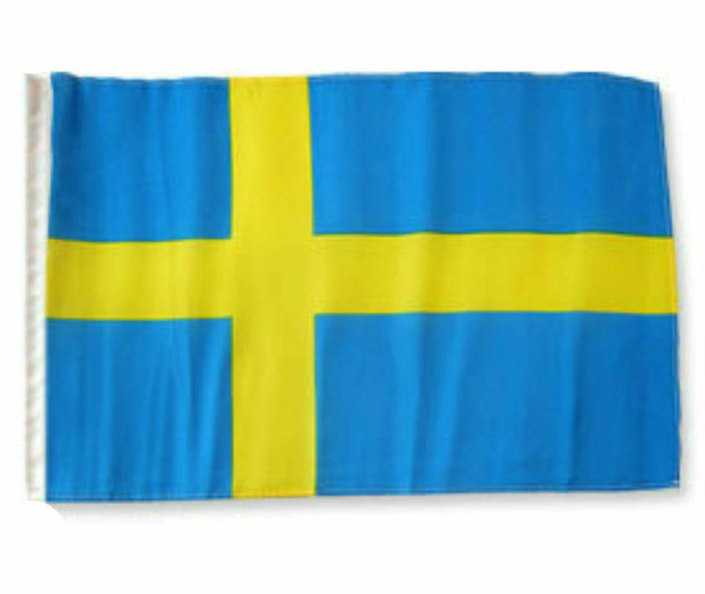 12x18 12"x18" Sweden Sleeve Flag Boat Car Garden 