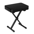 thumbnail image 1 of tipatyard Adjustable X-Style Keyboard Bench,Thick Cushion,Folding X-Style Keyboard Bench,4-Position Height,Non-Slip & Height-Adju, 1 of 8