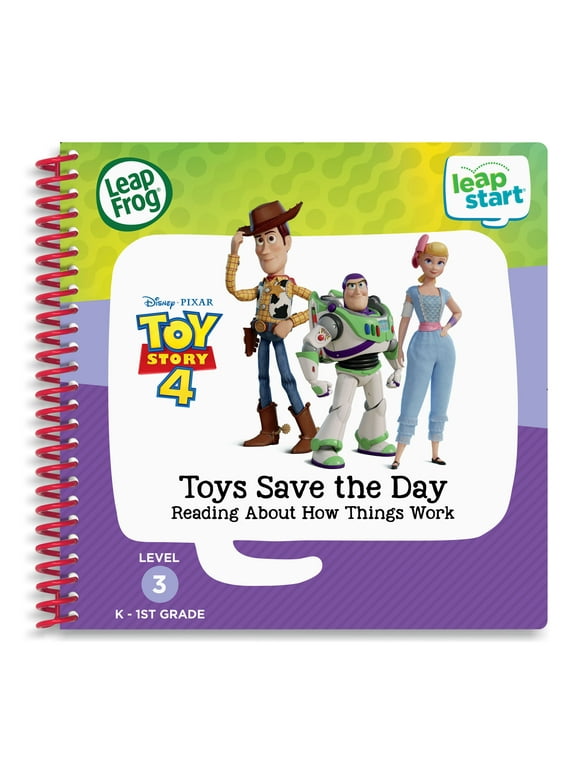 LeapFrog LeapStart Toy Story 4 Toys Save the Day Learning Book