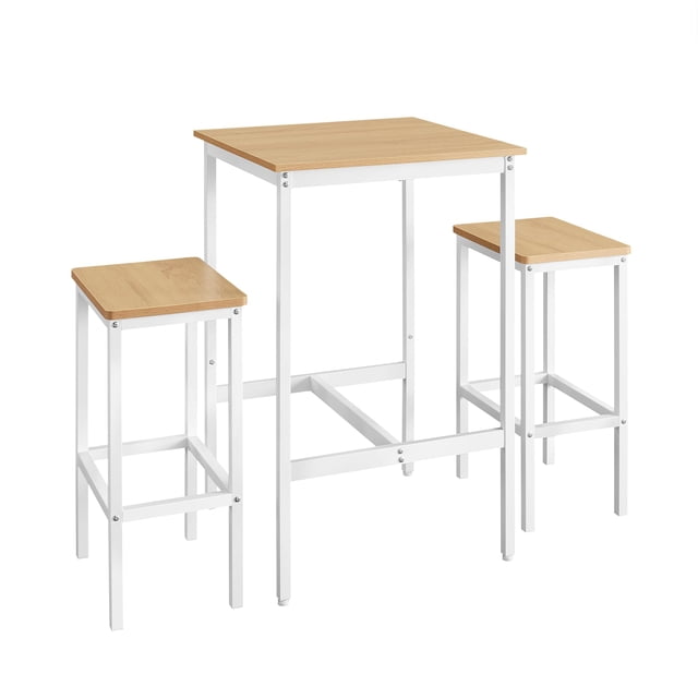 Set de mesa y sillas de bar VASAGLE Square Golden Oak