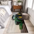 thumbnail image 4 of 2'x6' Rug Runners for Hallways Kitchen, Farm Tractor Non Slip Entryway Beside Floor Carpet Runner, Green Truck Country Rustic Field Harvester Laundry Room Bedroom Throw Rugs Mat for Family Pet, 4 of 8