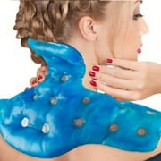 Reusable Neck & Shoulder Hot/Cold Therapy Heating Pad for Pain, Muscle, Stress Relief - Blue