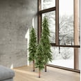 thumbnail image 4 of Vickerman 4' 5' 6' Natural Alpine Artificial Christmas Tree Set, Unlit, 4 of 4