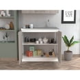 thumbnail image 5 of Undermount Kitchen Sink, Napoles Utility Sink with Cabinet One Shelf, Double Door Cabinet -Smokey Oak / Light Gray, Multicolor Stainless Steel Kitchen Sink,Particle Board Farmhouse Kitchen Sink, 5 of 9