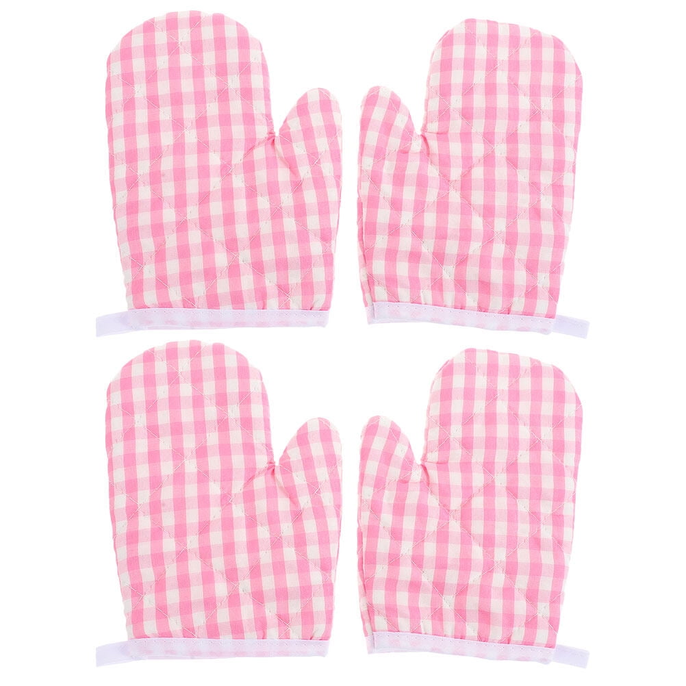 4pcs Oven Gloves Baking Heat Resistant Oven Mittens Kitchen Thickened