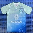 thumbnail image 1 of Traje De Entrenamiento De Marruecos Para La Temporada 25-26, Uniforme De Fútbol Clásico De Verano Azul Claro, Camiseta De Manga CortaS, 1 of 2