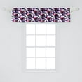 thumbnail image 2 of Ambesonne Modern Valance Pack of 2, Fractal Grid Vibrant, 54"X12", Multicolor, 2 of 2
