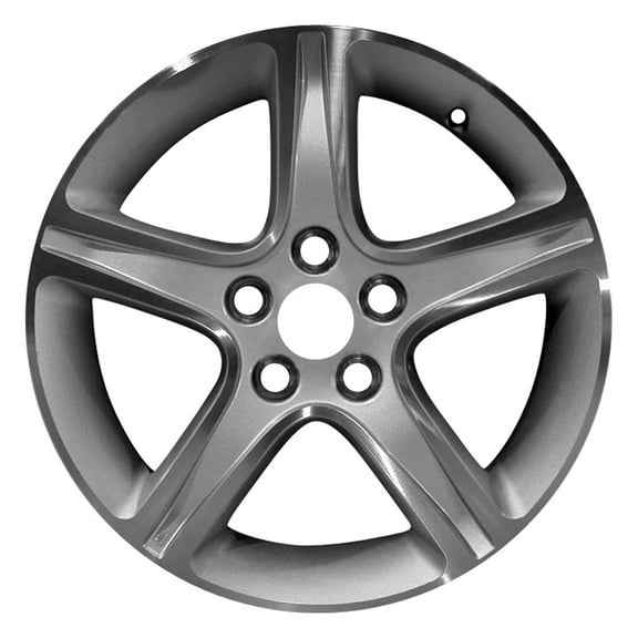 Pre-Owned Original Equipment Machined and Painted Bright Sparkle Silver Aluminum Wheel 17 x 7 4261153021 fits 2001-2005 Lexus IS300 (Good)