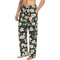 thumbnail image 5 of Cauagu Flowers Mens Pajama Pants Sleep & Lounge Pants,PJ Bottoms with Pockets-Small, 5 of 7