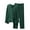 Green, variant on Mrat Workout Sweatsuits Women's Spring/Summer Thin Sleeves Large Size Casual Home Long Sleeved Pants Set V-Neck Outfits for Women S-649 Gray Free Size