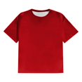 thumbnail image 5 of Big and Tall Shirts for Men Undershirts Lightweight Casual Tee Breathable Soft Short Sleeve T-Shirts Crew Neck Red 2XL, 5 of 5