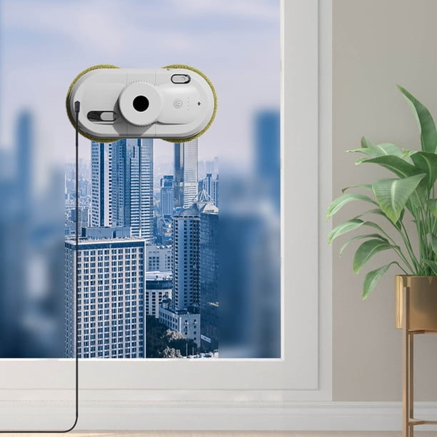 Robot Limpiador De Ventanas IDEEBO C200 – Succión 4000 Pa, Rociado Automático, 3 Modos De Limpieza, Control Remoto Y Cuerda De Seguridad, Ideal Para Cristales Y Espejos