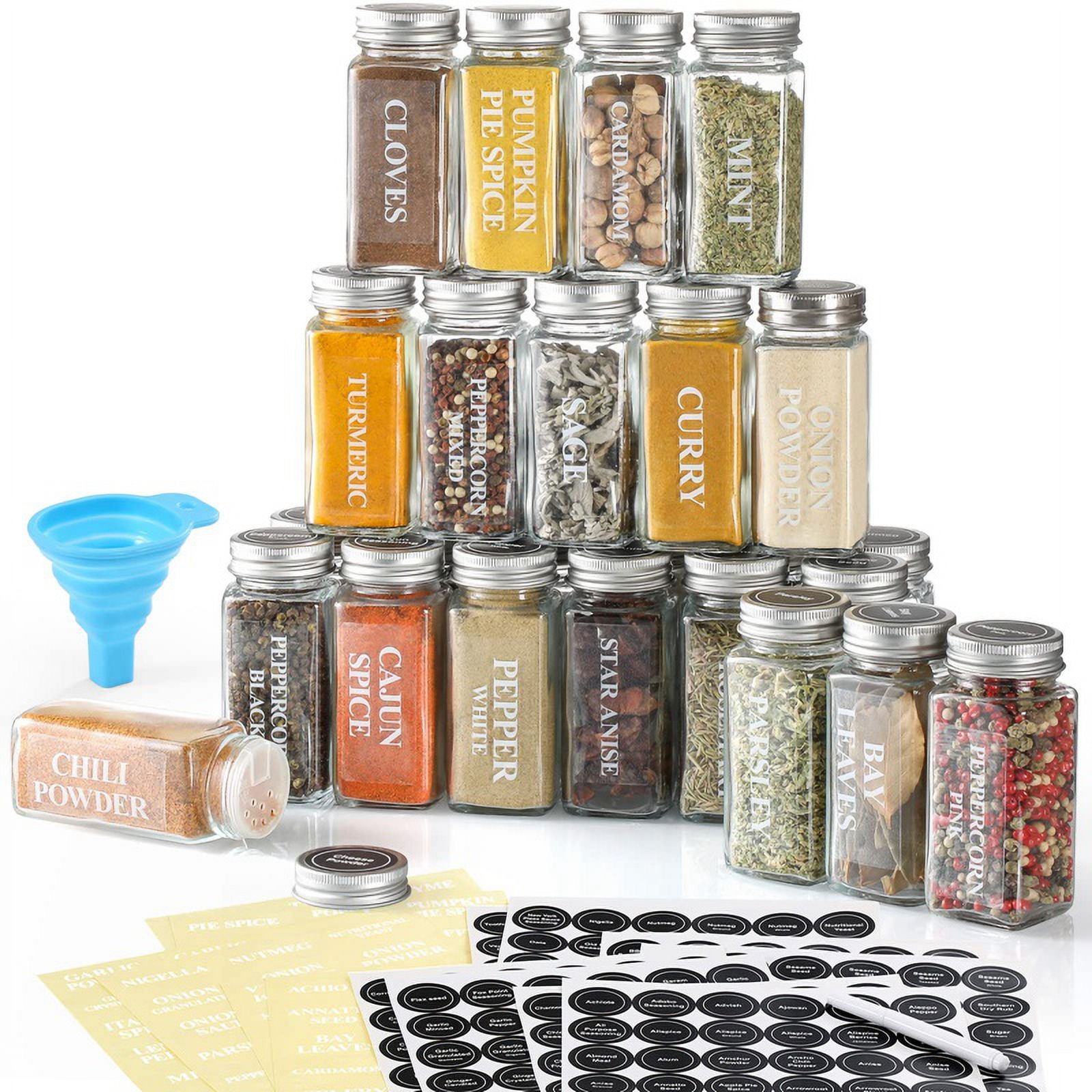 Rectangular spice jars discount