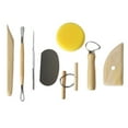 thumbnail image 3 of jifeng 8pcs Argile Céramique Sculptant Jiggering Racleur de Fil Outil Kit, 3 of 9