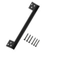 thumbnail image 3 of GROWTH TANK Door Bolt Protection Plate, Latch Protection Cover, Anti-Rust, Black, Reversible 11Inch, 3 of 8