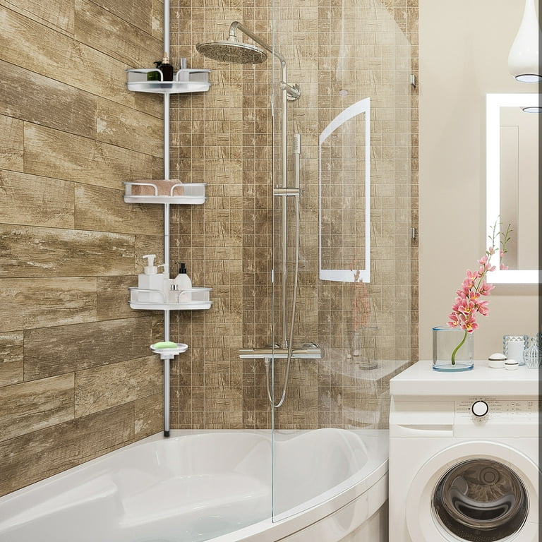 Yeyebest Shower Caddy Corner for Bathroom,39-125 inch Adjustable