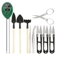 thumbnail image 1 of 9PCS Bonsai Tools Kit with 3-in-1 Moisture Sensor/Sunlight/Ph Tester for Garden Farm Lawn Plants Care Include Pruner Fold Scissors Mini Rake Wooden Shovels Stainless Steel Tweezers, 1 of 10