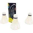 thumbnail image 1 of HUGFEGWE High Stability Performance Badminton with Excellent Durability 3pcs Duck Feather Set High-Elasticity Cool CJB91-52757, 1 of 5