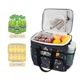 thumbnail image 2 of FORMRS Insulated Cooler Bag 24 Cans Capacity Soft Leakproof Lunch Box with Side Pockets, Black Record, 2 of 7