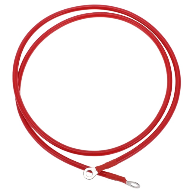 1 Pc Cable Inversor de Batería 6 AWG 5FT 3/8" Lug 5/16" Lug Cable de Batería Universal para Automóvil Vehículo Barco RV Solar Cobre Estañado Rojo