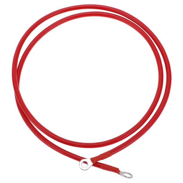 1 Pc Cable Inversor de Batería 6 AWG 5FT 3/8" Lug 5/16" Lug Cable de Batería Universal para Automóvil Vehículo Barco RV Solar Cobre Estañado Rojo