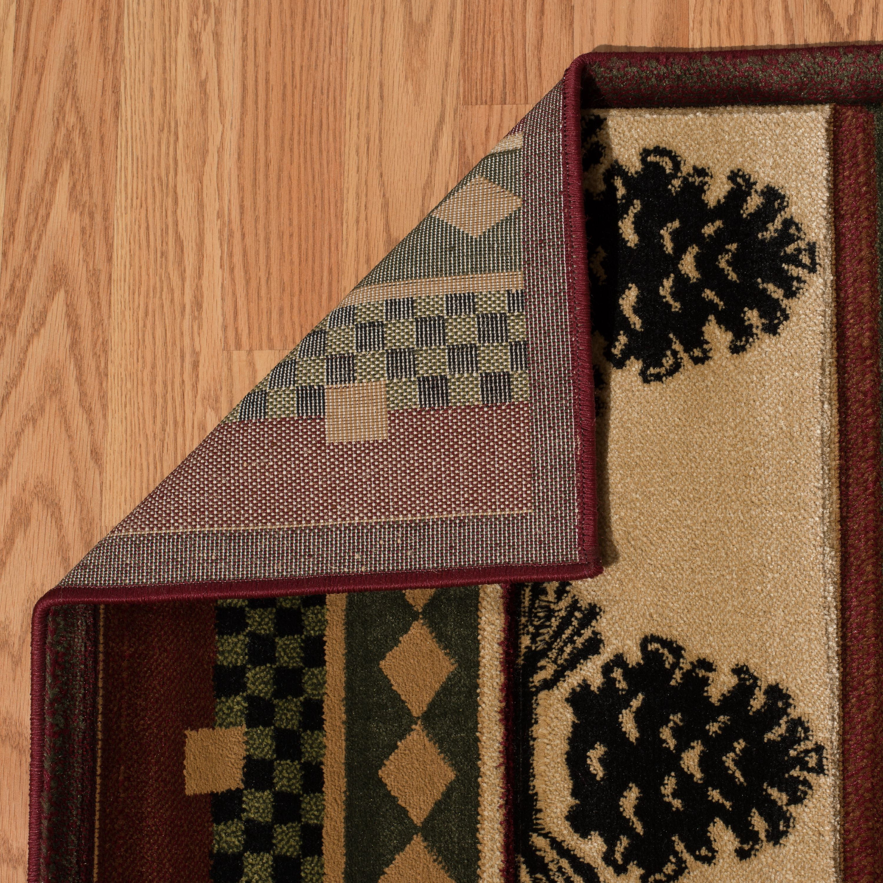 United Weavers Waretown John Q. Vanya Lodge Toffee Woven Polypropylene Area Rug or Runner