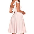 thumbnail image 2 of PENGXIANG Robe Midi Sans Manches d'Été pour Femmes de Couleur Unie / Robe de Soirée à Motif Floral, 2 of 4