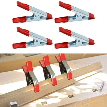 

YULIJU 4Pack 4Inch 100mm Metal Heavy Duty Spring Clamps Woodworking Tool Clips