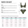 thumbnail image 4 of Kdxio Carnival Mardi Gras Print Women's 2 Piece High Waisted Wrap Spaghetti Strap Summer Swimsuit Bikini Set-Small, 4 of 7