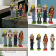 thumbnail image 2 of Fishing Enthusiasts Soldier Durability Wood Soldier Desk Decoration Coffee Shop Decors Artistic Taste Showcases, 2 of 4