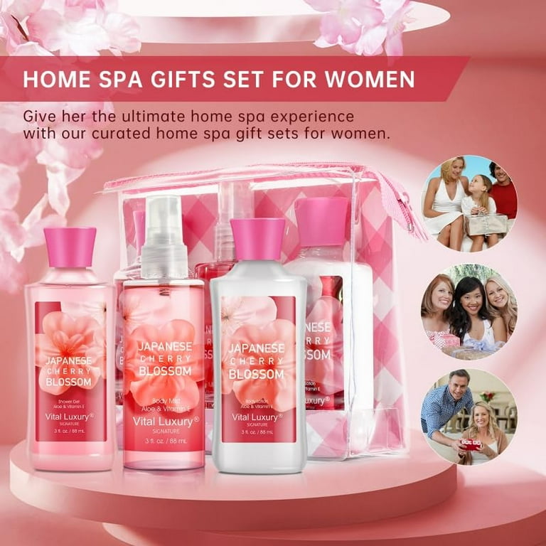 Vital Luxury Cherry Blossom Scented Bath and Body Gift Set