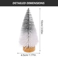 thumbnail image 2 of AURARMLET 4pcs Christmas Decor Prop Tabletop Pine Tree in White Color for Friends Gathering, 2 of 5