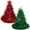 Red&Green, variant on BadPiggies Christmas Tree Hat - Top Star & Glitter Tinsel Cute Pompoms Felt Party Hat Holiday Headgear (Green)