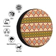 thumbnail image 4 of KLL Aztec Pattern 14-17 inch Spare Tire Cover Universal Wheel Protector for Truck SUV Trailer Camping Rv Tire Covers-15 inch, 4 of 6