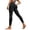 A-Black, variant on Womens Leggings Solid Color High Tight Waist Loose Workout Sports Yoga Athletic Leggings