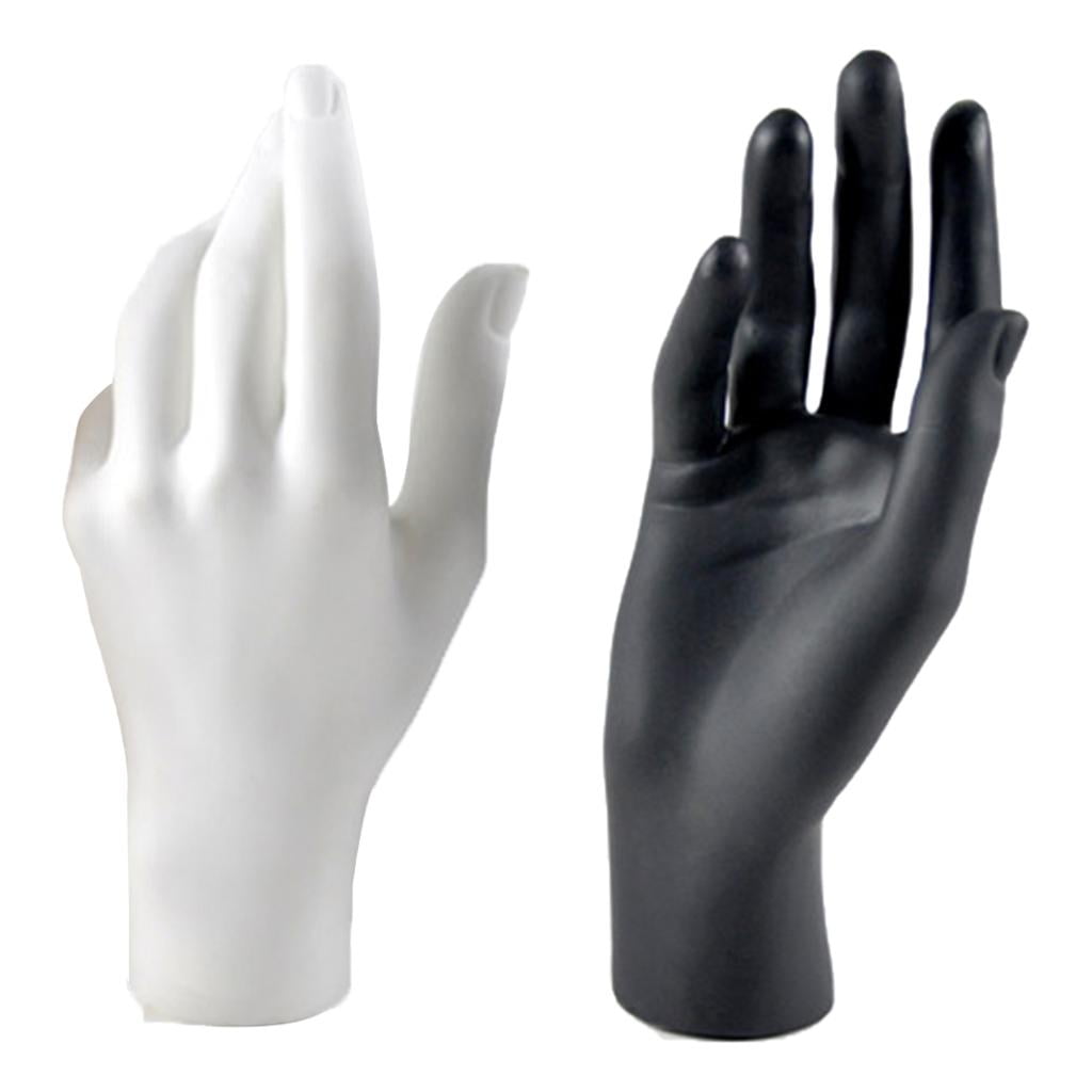 koolsoo 2 X Female Right And Left Mannequin Hand for Jewelry Bracelet Necklace Display