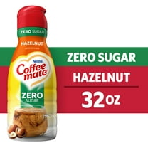 Coffee mate Hazelnut Zero Sugar Gluten Free Liquid Non-Dairy Coffee Creamer, 32 fl oz
