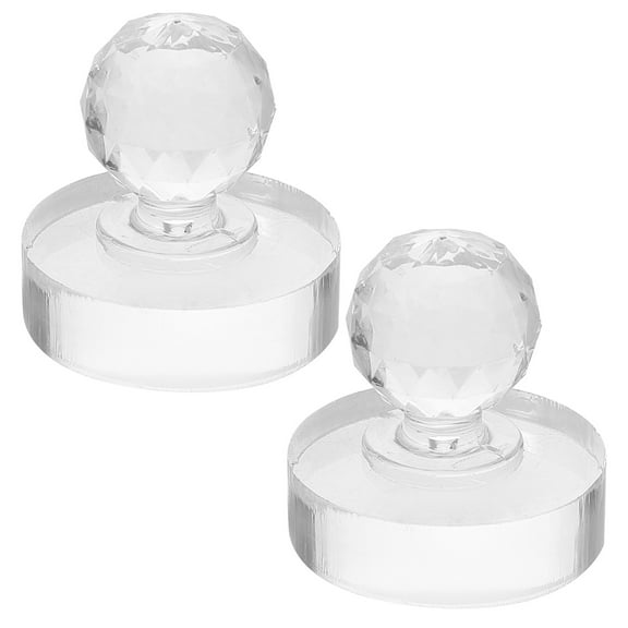 NIAIZEK 2-Pack Transparent Manual Grinding Muller for Acrylic, Watercolor, Oil Paint Mixing and Art Supplies