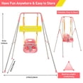 thumbnail image 6 of FUNLIO 3-in-1 Toddler Swing Set, Foldable Metal Stand, Indoor/Outdoor, 4 Sandbags, 6 of 6